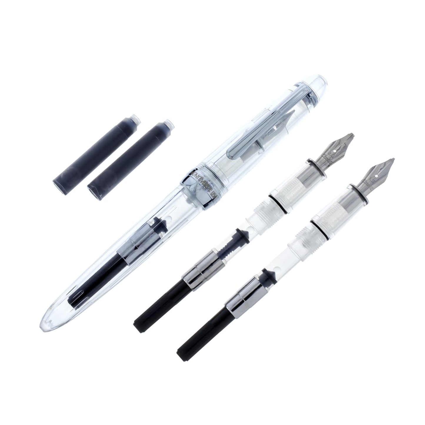 Monteverde Monza ID Fountain Pen in Crystal Clear Calligraphy