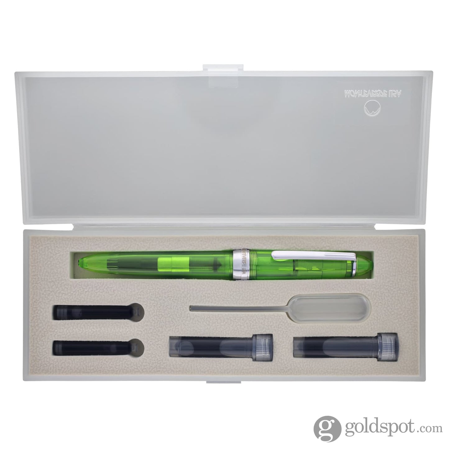 Monteverde Monza ID Fountain Pen in Green - Flex Nib