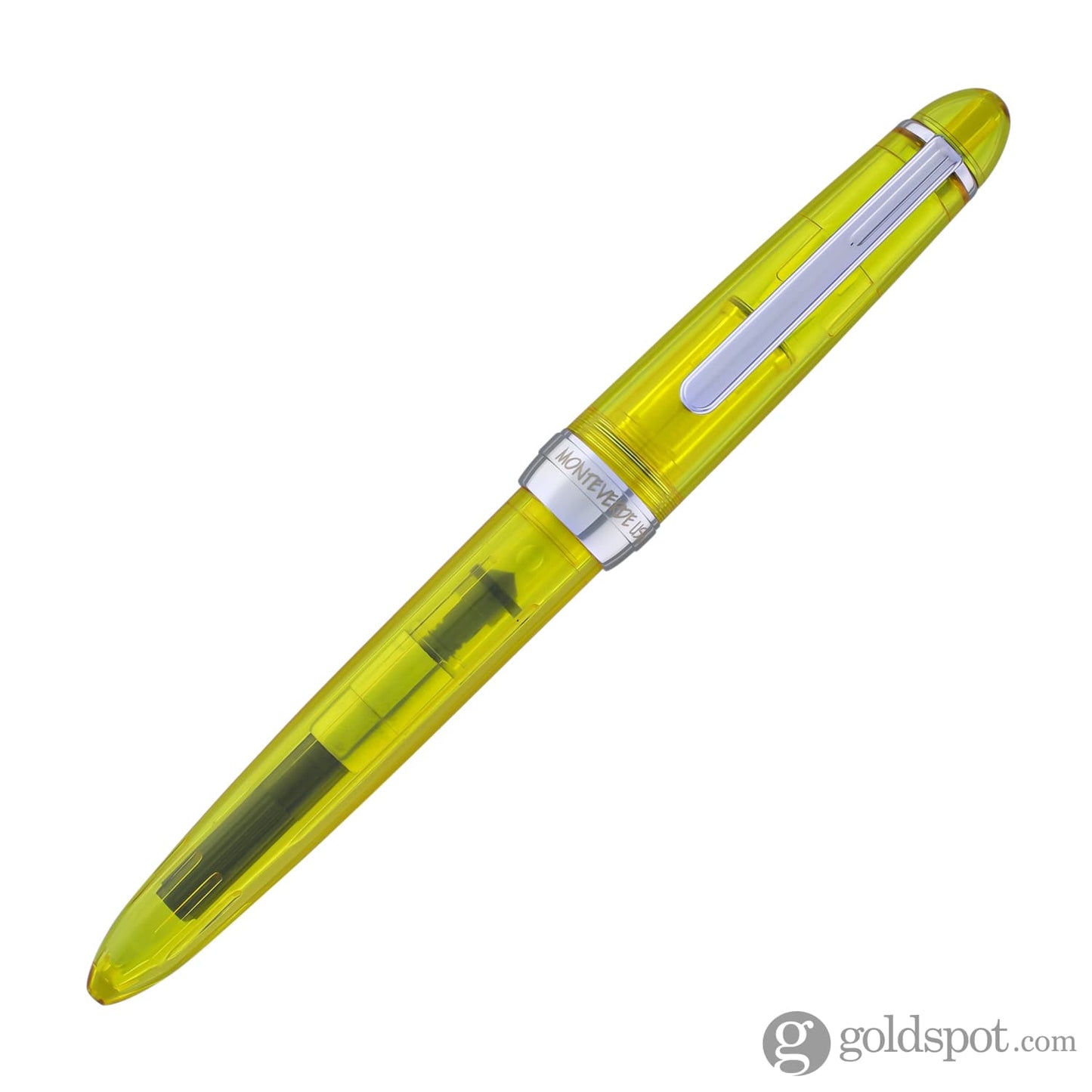 Monteverde Monza ID Fountain Pen in Yellow - Flex Nib