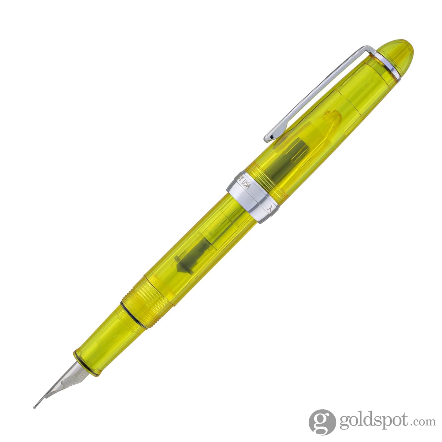 Monteverde Monza ID Fountain Pen in Yellow - Flex Nib