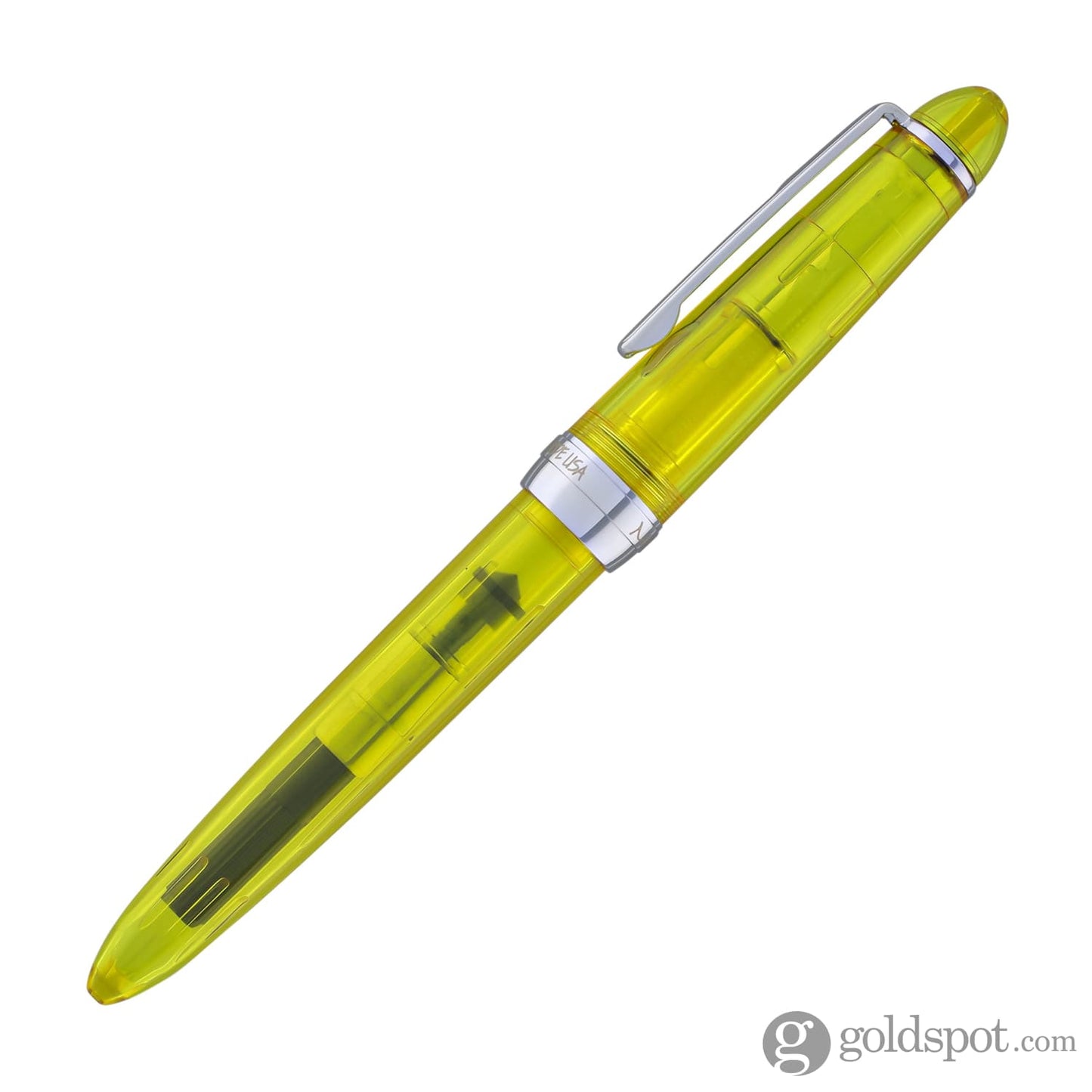 Monteverde Monza ID Fountain Pen in Yellow - Flex Nib