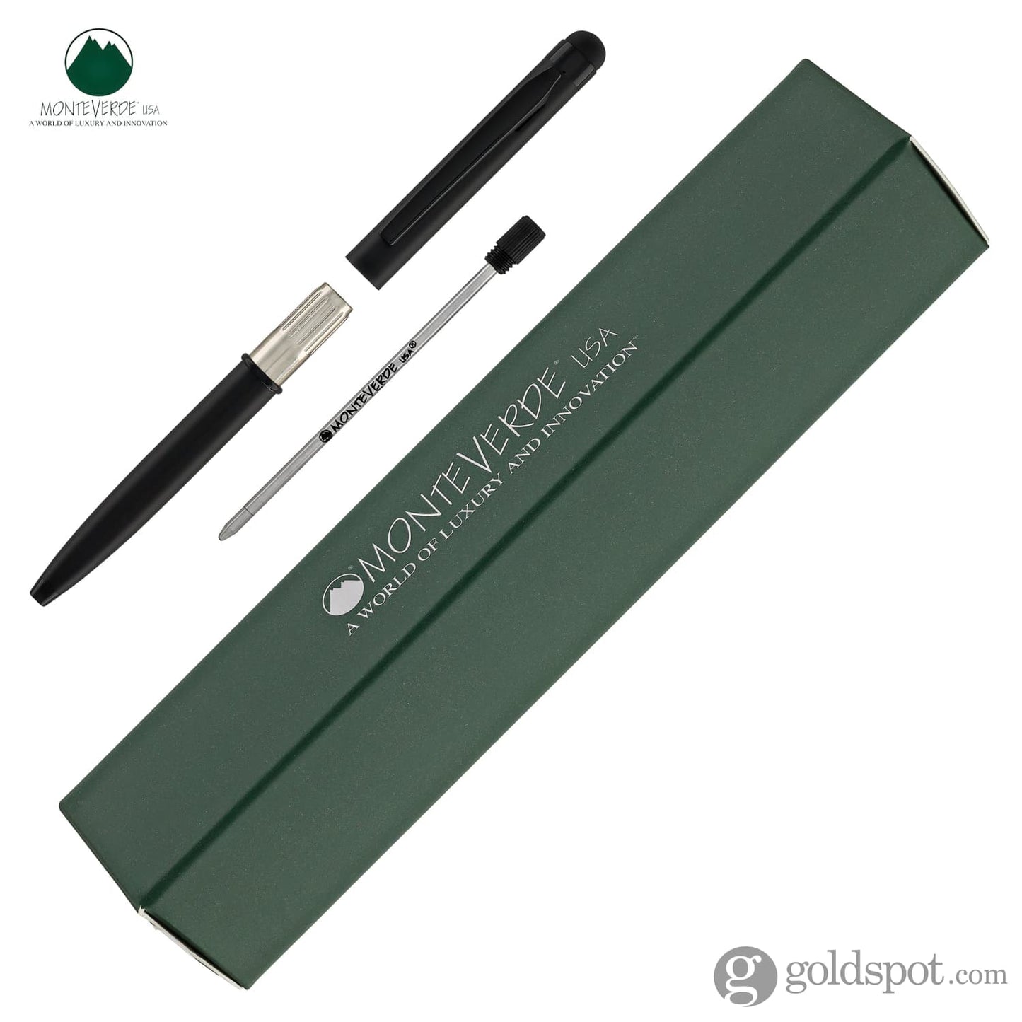 Monteverde Poquito Stylus Ballpoint Pen in Black Ballpoint Pens