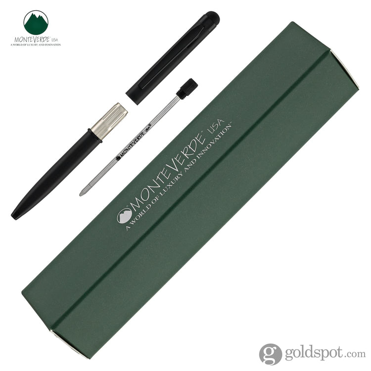 Monteverde Poquito Stylus Ballpoint Pen in Black Ballpoint Pens