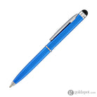 Monteverde Poquito Stylus Ballpoint Pen in Cobalt Blue with Chrome Trim Ballpoint Pens