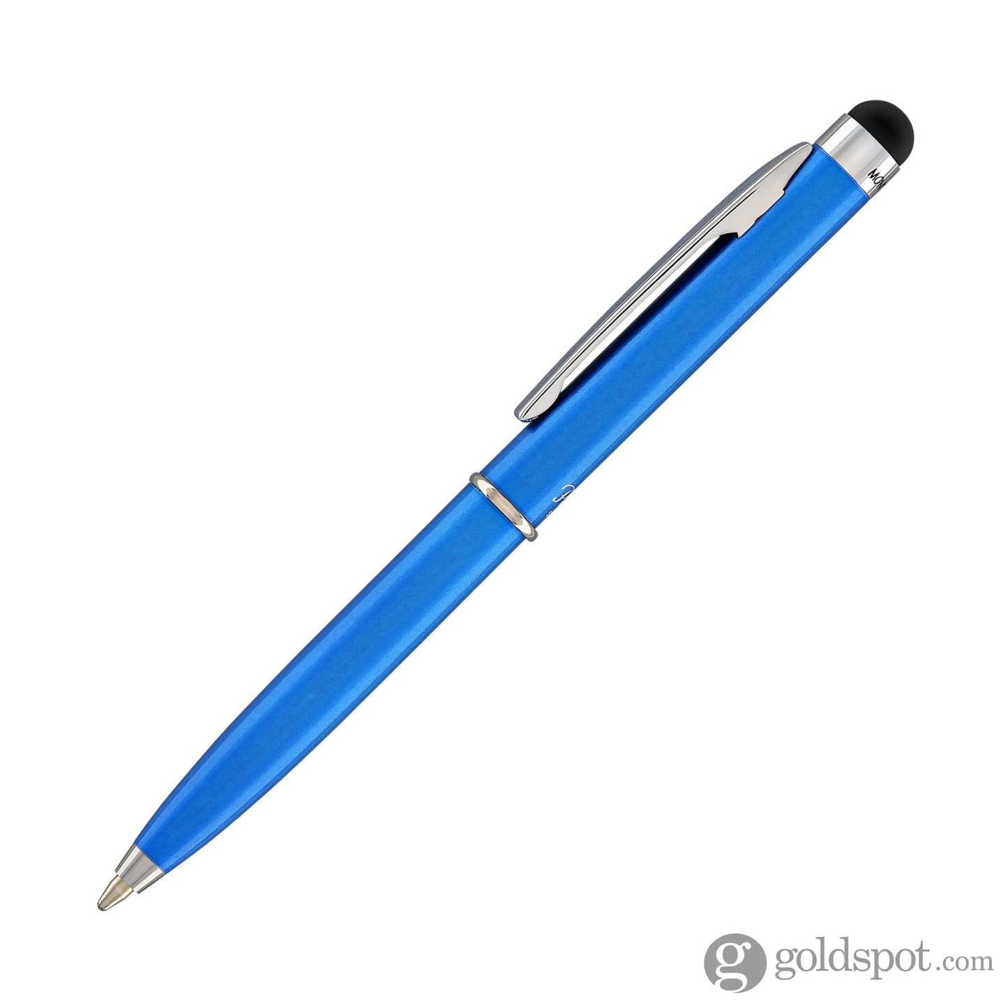Monteverde Poquito Stylus Ballpoint Pen in Cobalt Blue with Chrome Trim Ballpoint Pens