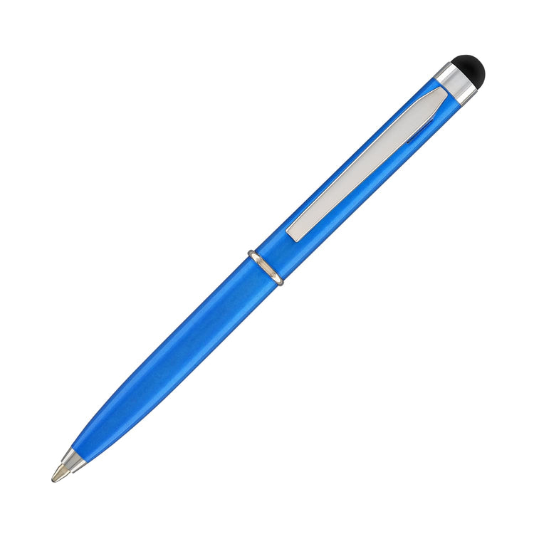 Monteverde Poquito Stylus Ballpoint Pen in Cobalt Blue with Chrome Trim Ballpoint Pens