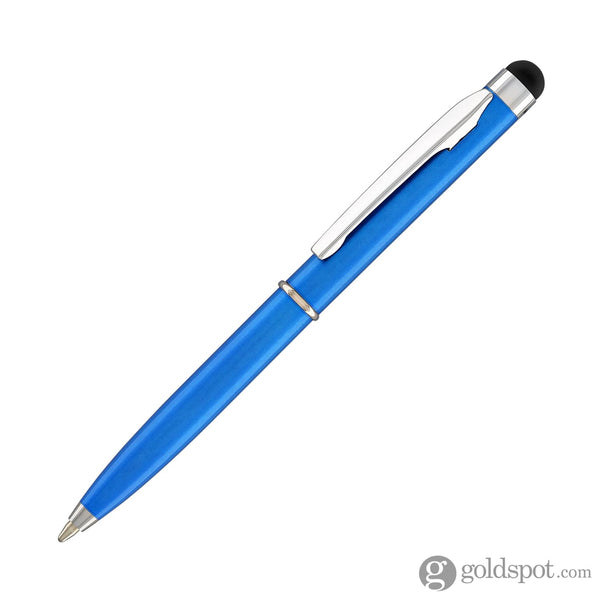Monteverde Poquito Stylus Ballpoint Pen in Cobalt Blue with Chrome Trim Ballpoint Pens