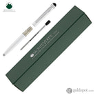 Monteverde Poquito Stylus Ballpoint Pen in Pearl White with Chrome Trim Ballpoint Pens