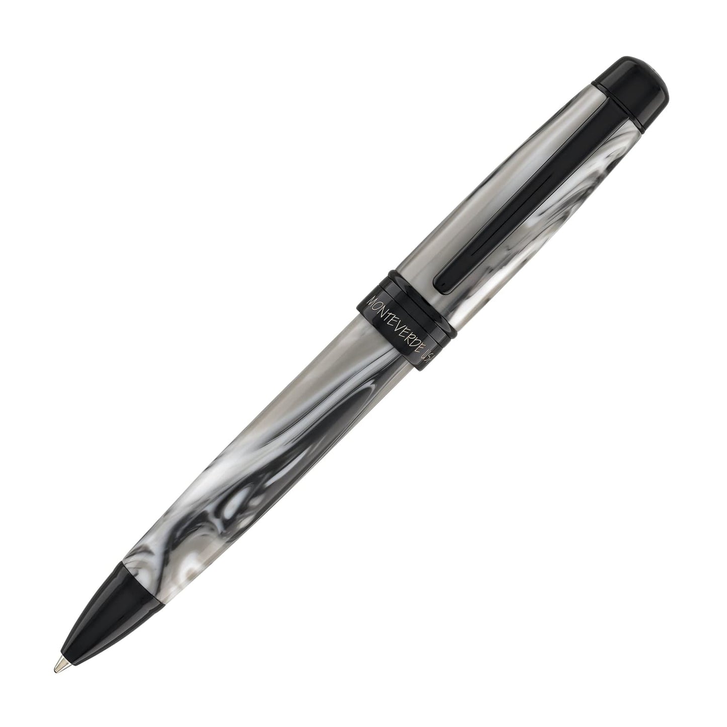 Monteverde Prima Ballpoint Pen in Grey Swirl Ballpoint Pen