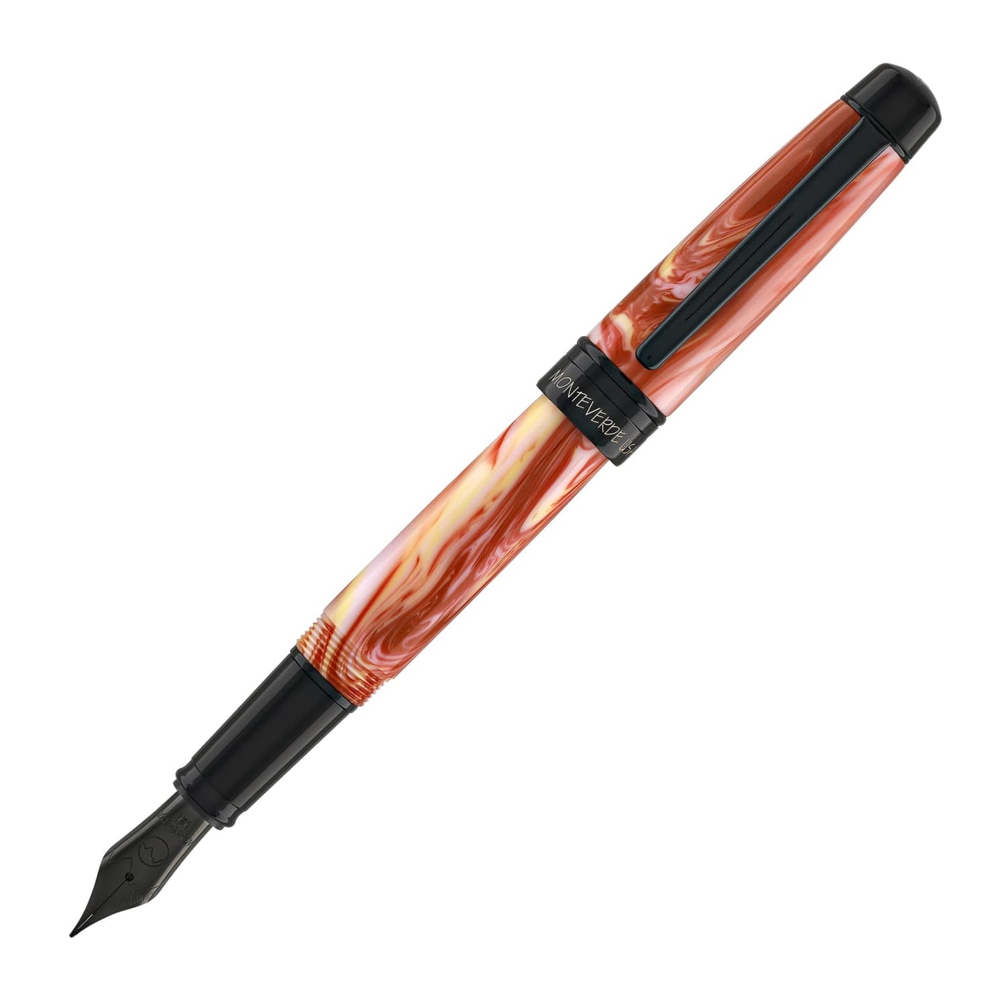 Monteverde Prima Fountain Pen in Red Swirl Fountain Pen