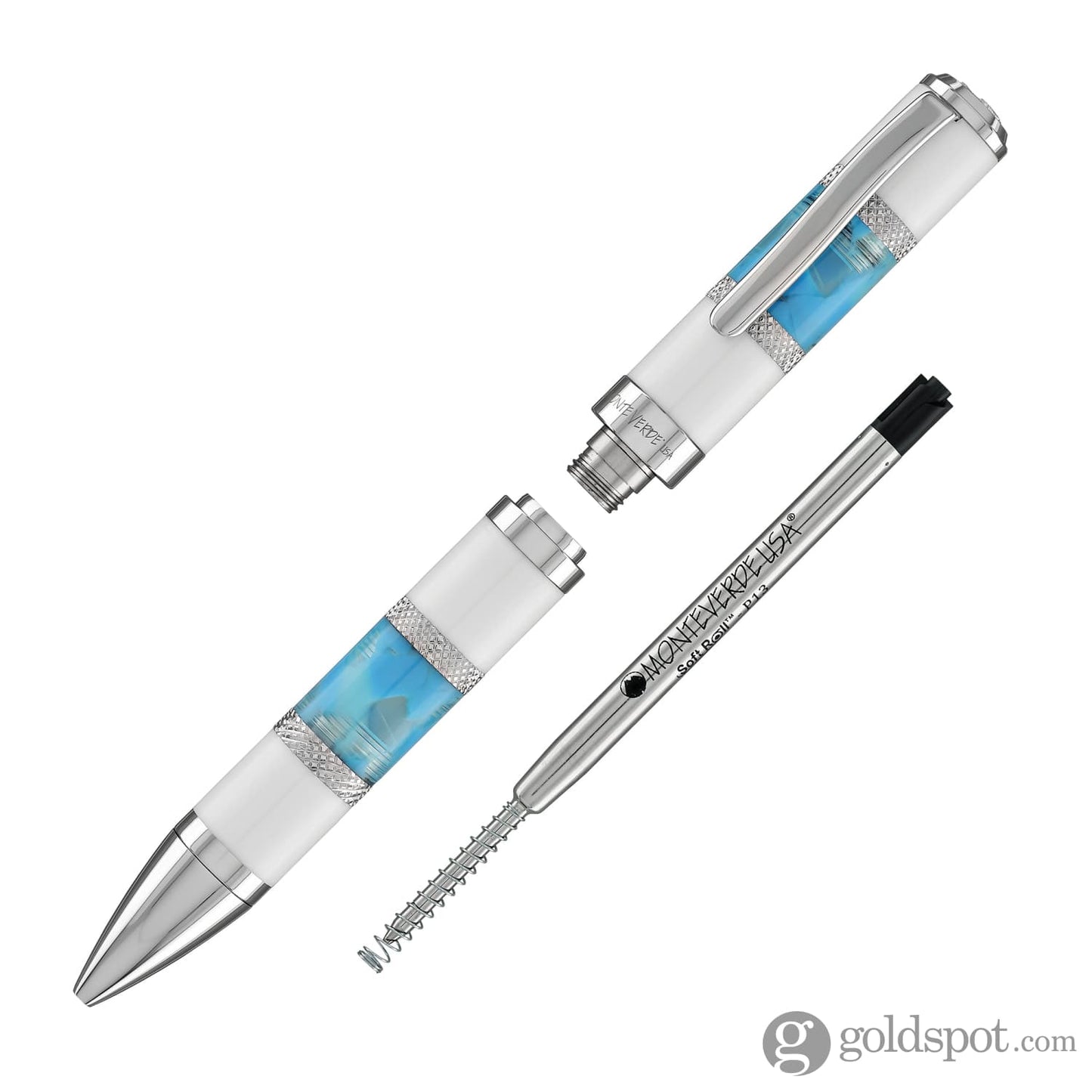 Monteverde Regatta Ballpoint Pen in Santorini Blue Ballpoint Pens