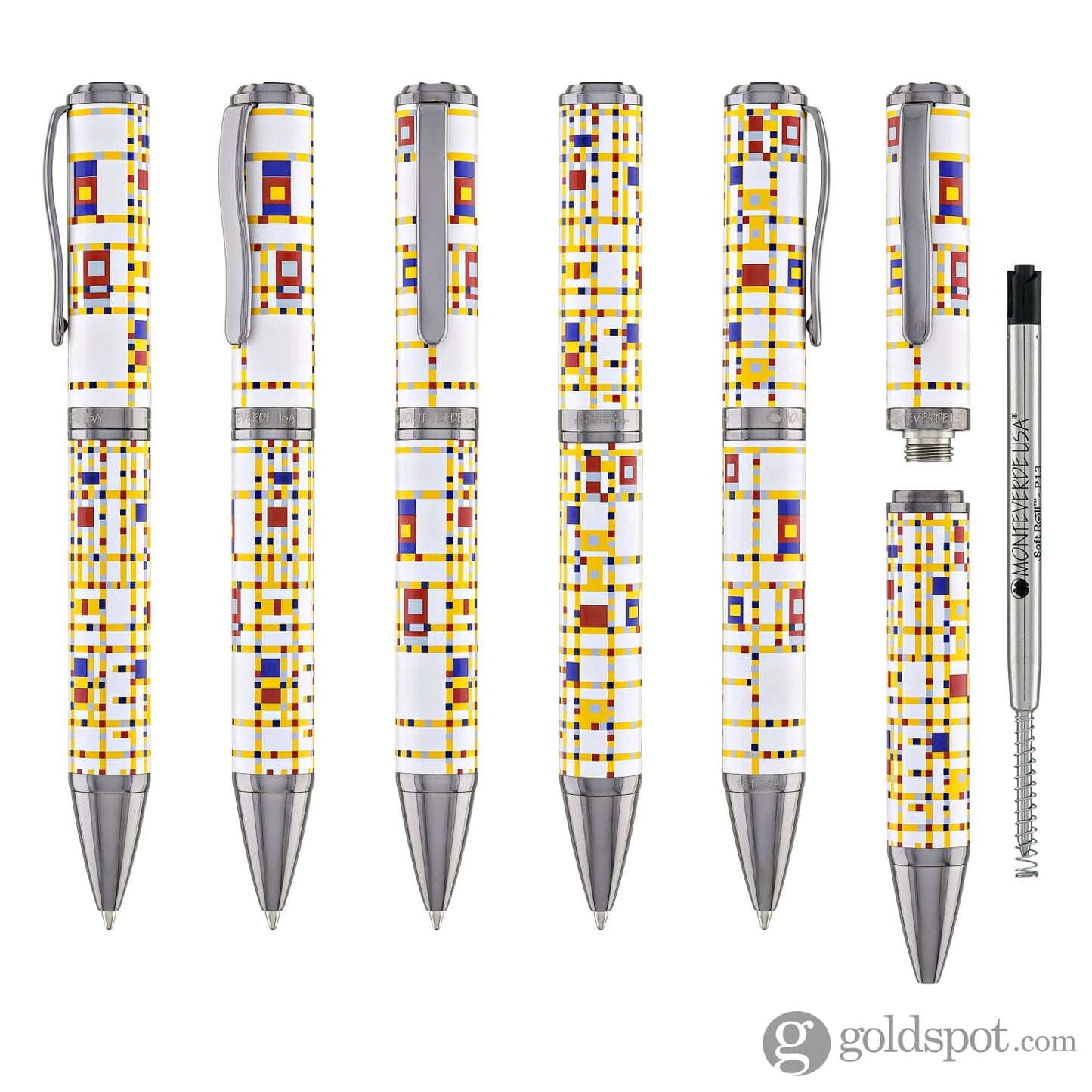 Monteverde Regatta Mondrian Ballpoint Pen in Broadway Boogie-Woogie Ballpoint Pens