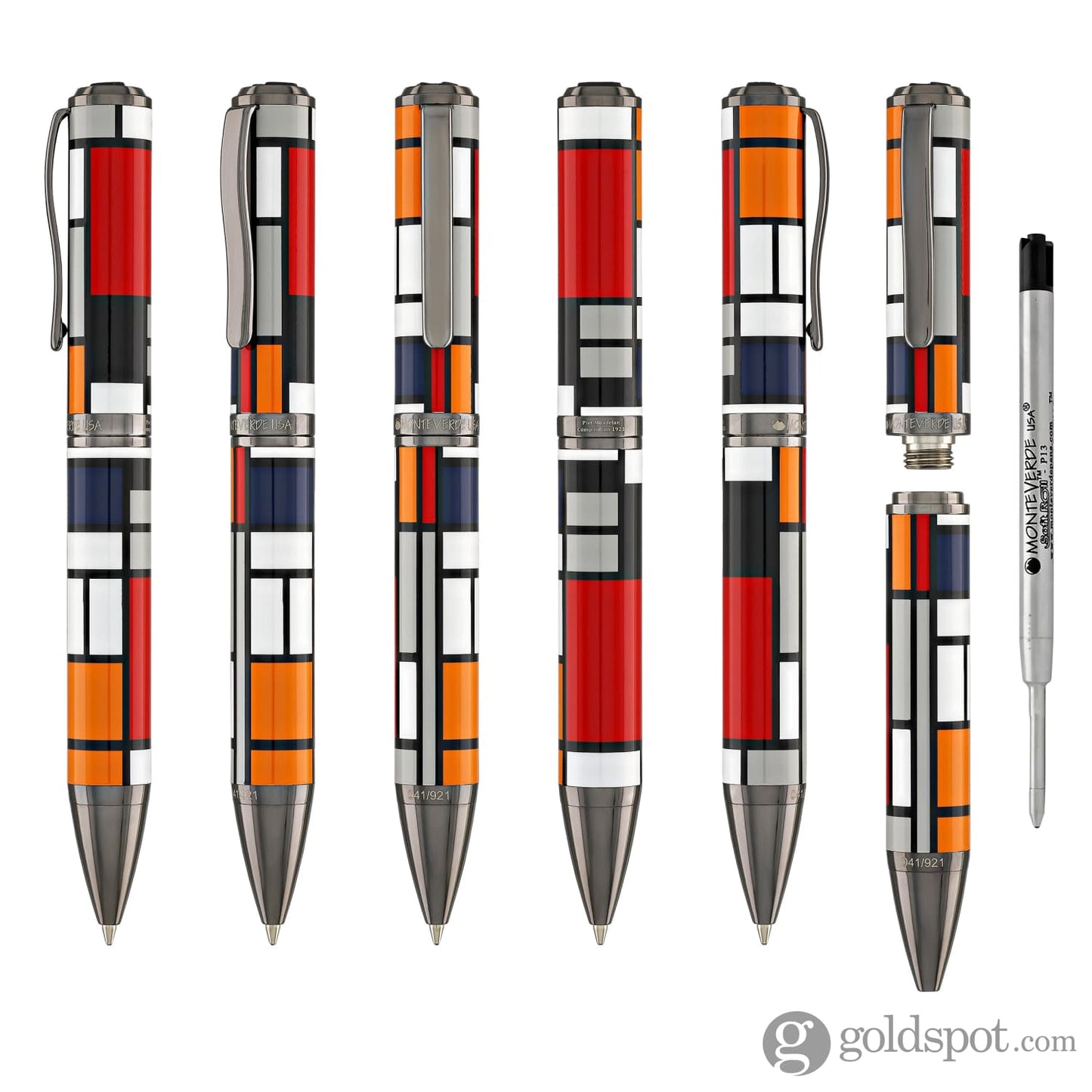 Monteverde Regatta Mondrian Ballpoint Pen in Composition