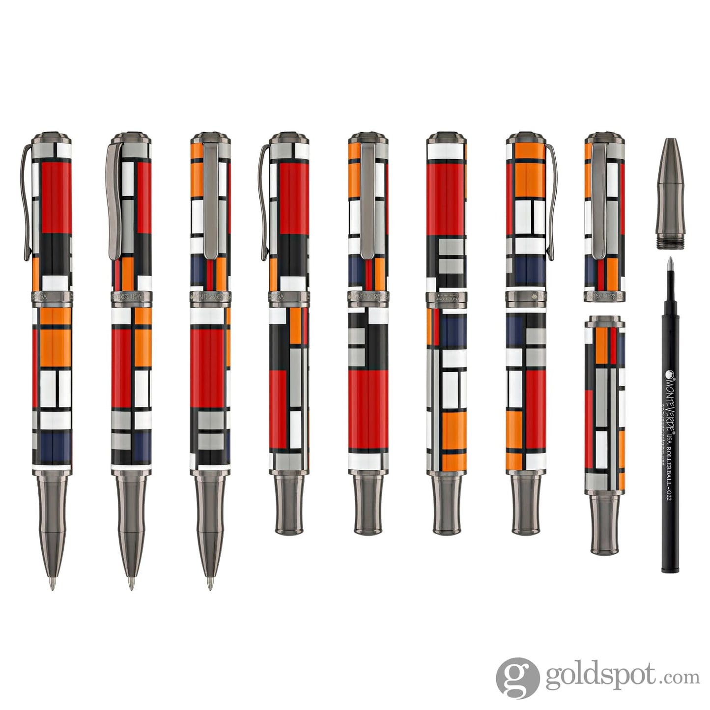 Monteverde Regatta Mondrian Rollerball Pen in Composition
