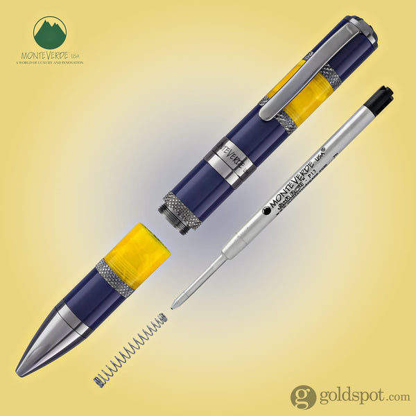 Monteverde Regatta Sport Ballpoint Pen in Blue/Yellow Ballpoint Pen