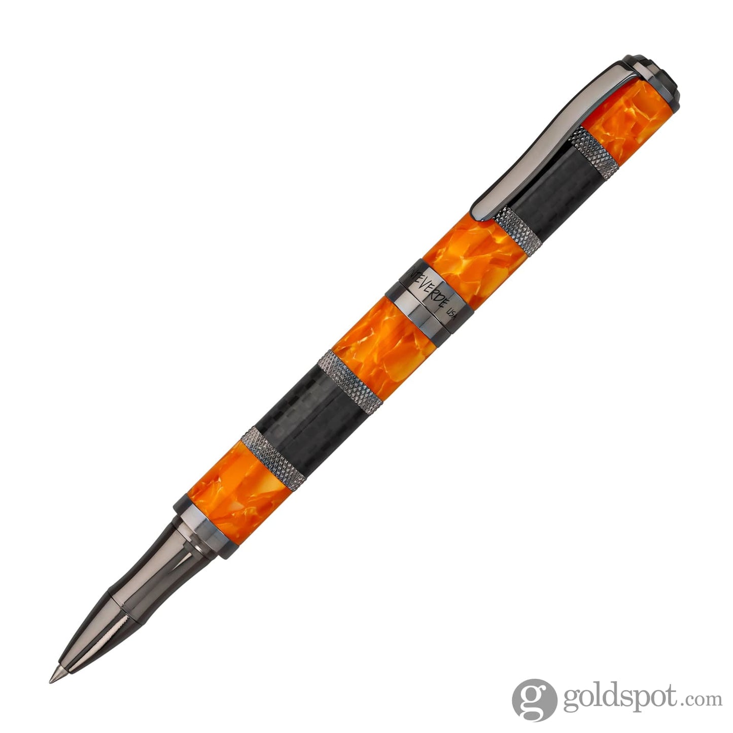 Monteverde Regatta Sport Rollerball Pen in Orange/Carbon Fiber Rollerball Pen