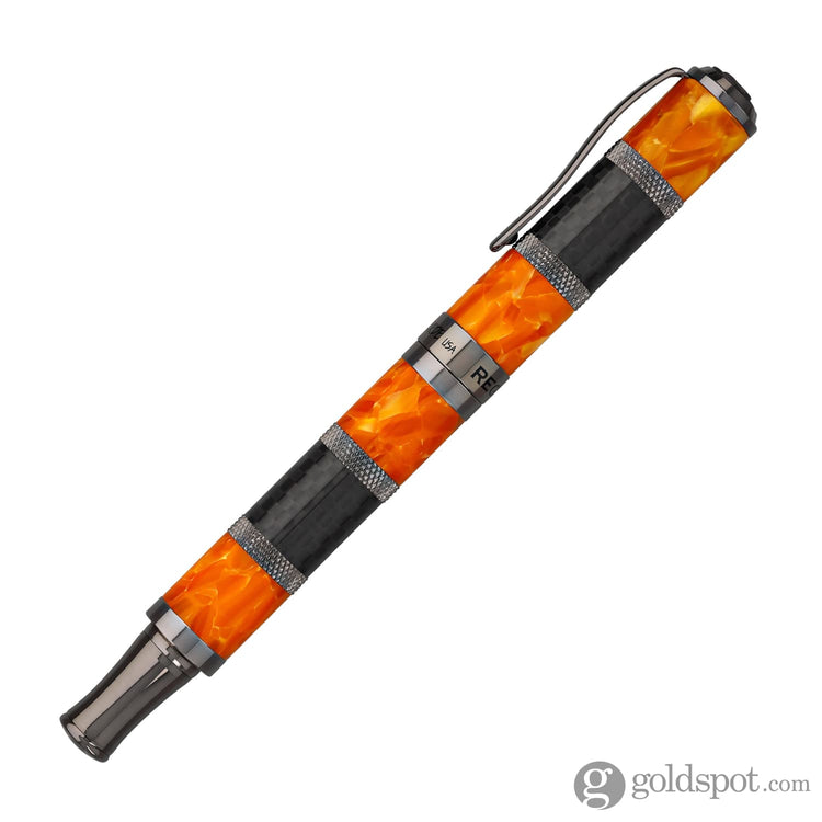 Monteverde Regatta Sport Rollerball Pen in Orange/Carbon Fiber Rollerball Pen