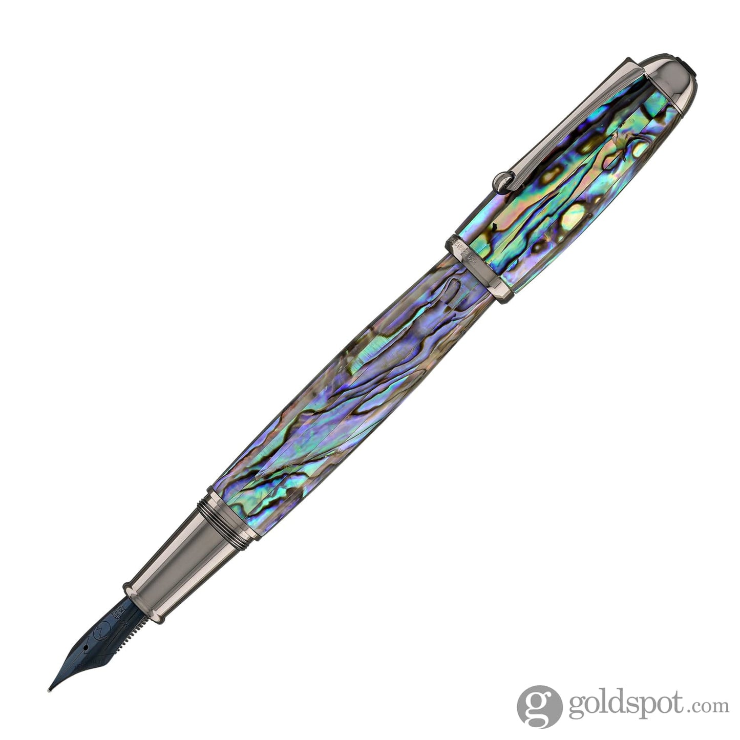 Monteverde Super Mega Fountain Pen in Abalone with Gunmetal Trim Fountain Pen