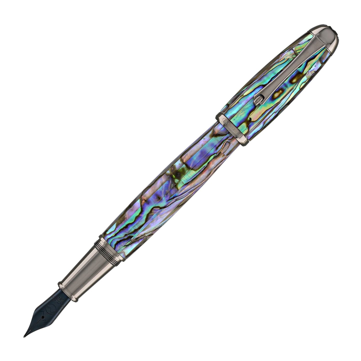 Monteverde Super Mega Fountain Pen in Abalone with Gunmetal Trim Fountain Pen