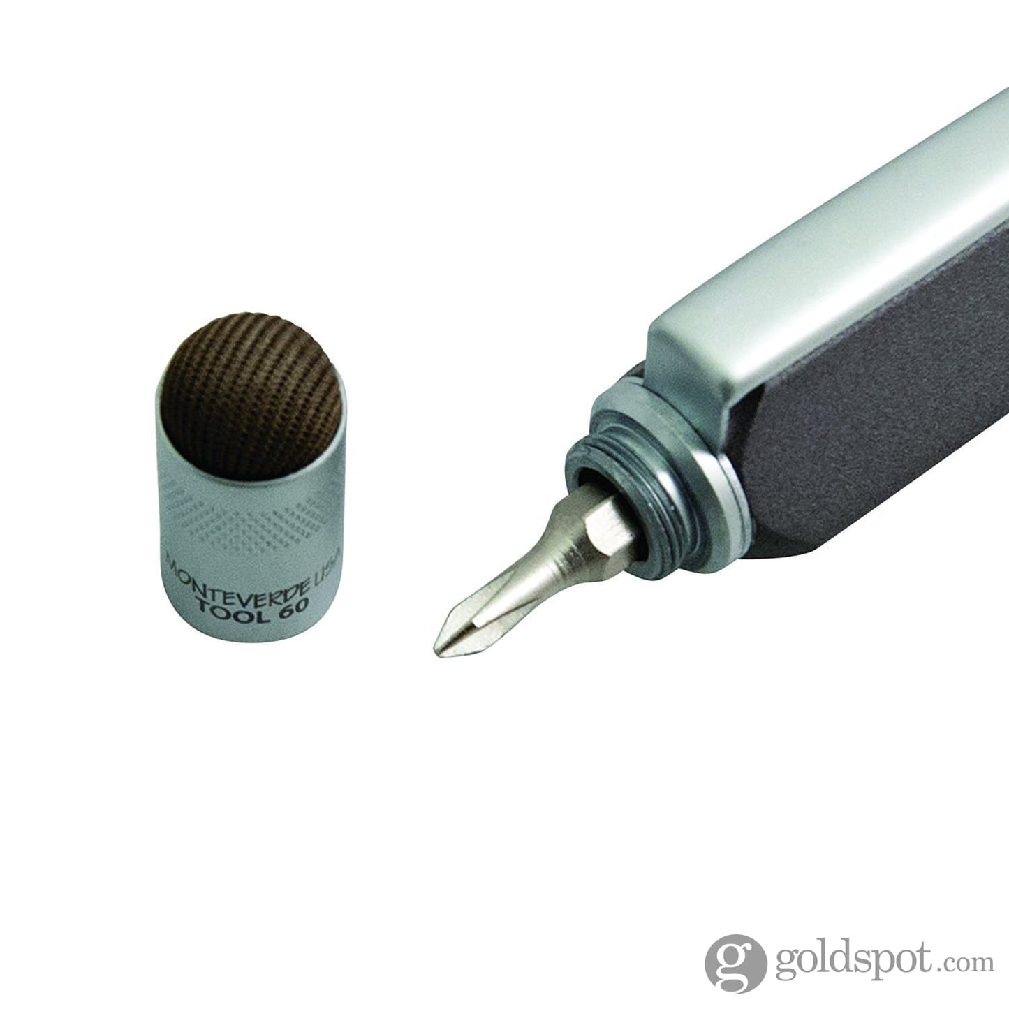 Monteverde Tool 60 Platinum Ballpoint Pen in Grey Misc