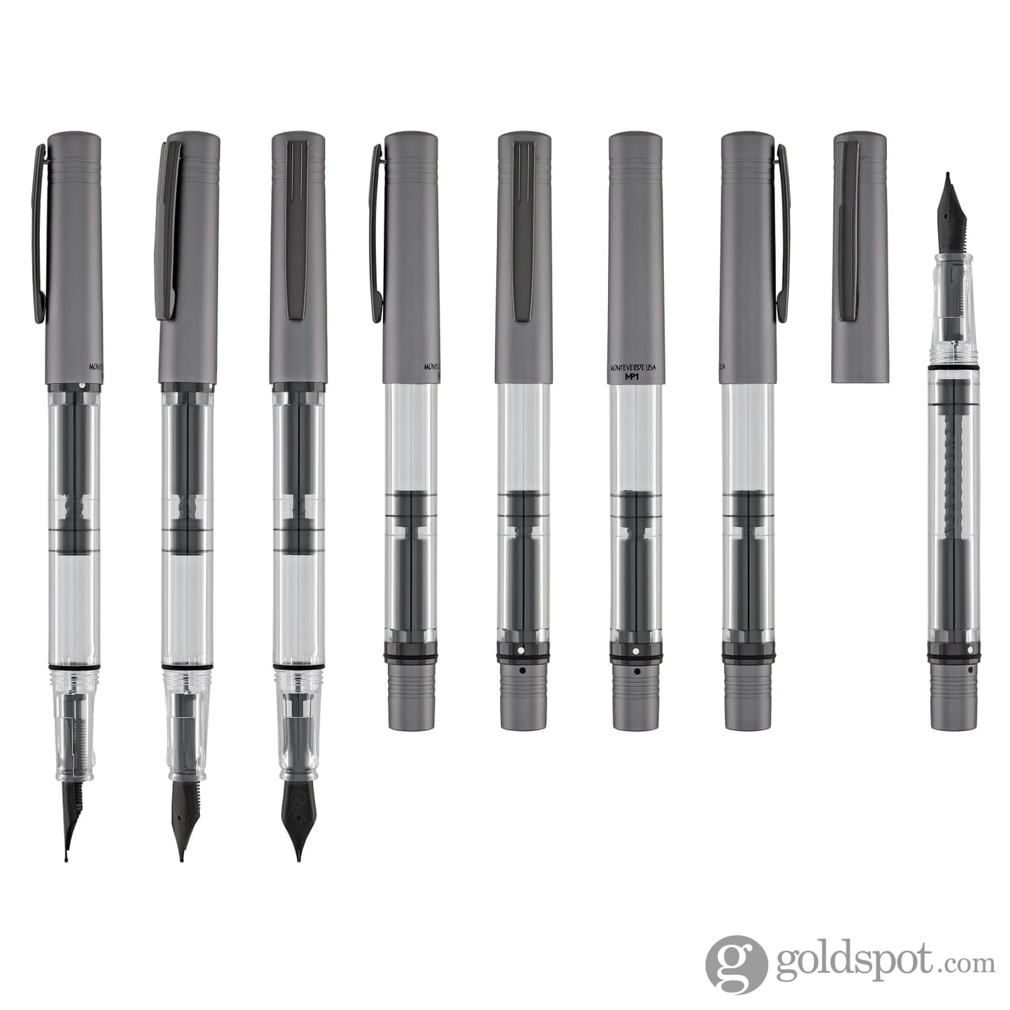 Monteverde USA MP1 Fountain Pen in Coal Grey Fountain Pen