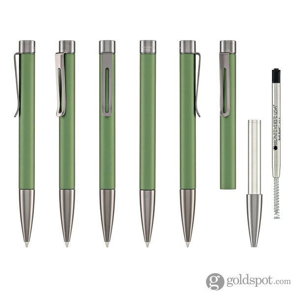 Monteverde USA Ritma Anodized Ballpoint Pen in Green Ballpoint Pens