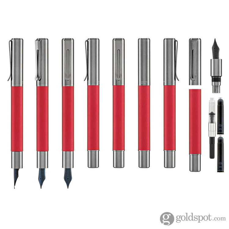 Monteverde USA Ritma Anodized Fountain Pen in Red Fountain Pen