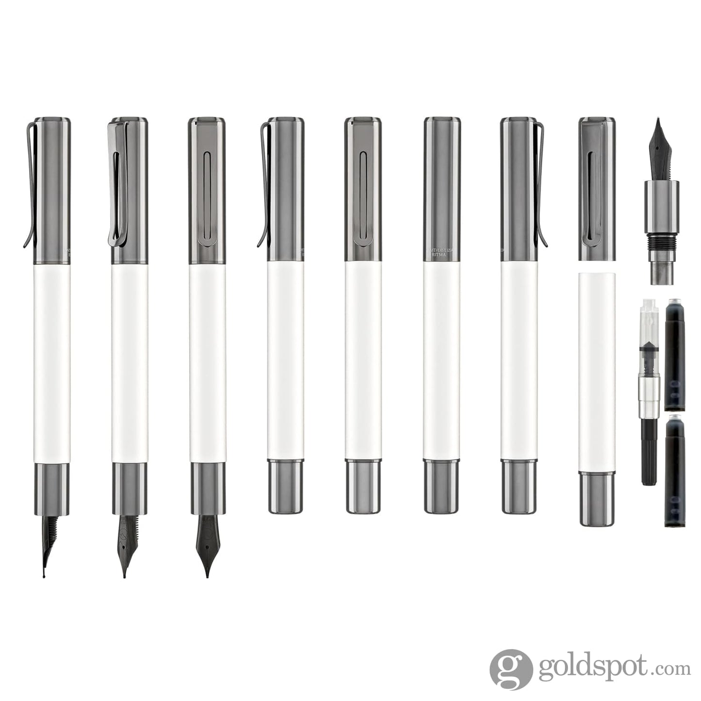 Monteverde USA Ritma Anodized Fountain Pen in Silver Fountain Pen