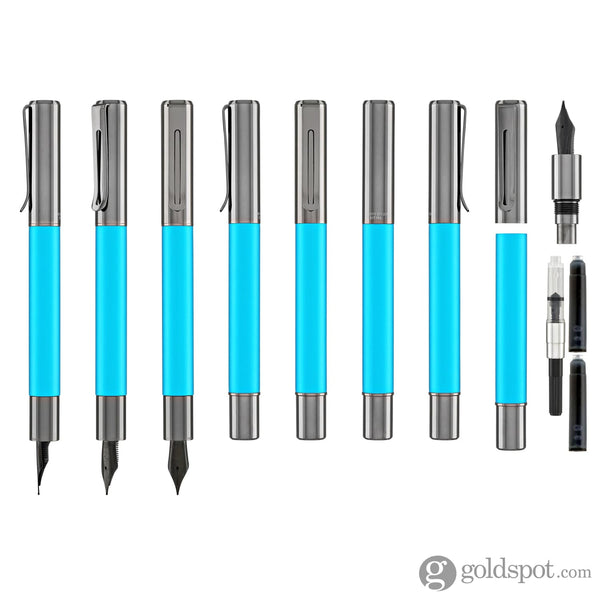 Monteverde USA Ritma Anodized Fountain Pen in Turquoise Fountain Pen