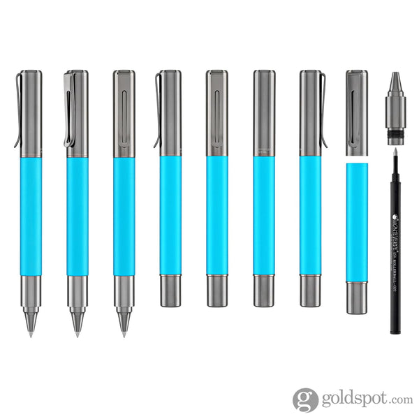 Monteverde USA Ritma Anodized Rollerball Pen in Turquoise Rollerball Pen