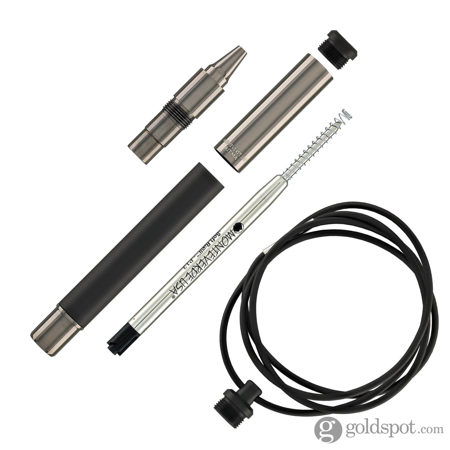 Monteverde USA Ritma Convertible Pocket-Neck Ballpoint Pen in Gala Black Ballpoint Pens