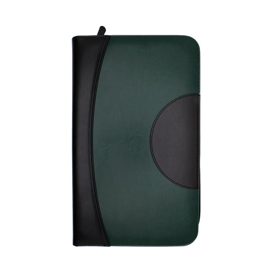 Monteverde Vegan Leather Zippered 24 Pen Case in Green/Black