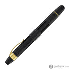 Nahvalur Eclipse Retractable Fountain Pen in Black with Gold Trim Fountain Pen