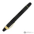 Nahvalur Eclipse Retractable Fountain Pen in Black with Gold Trim Fountain Pen
