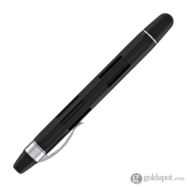 Nahvalur Eclipse Retractable Fountain Pen in Black with Silver Trim Fountain Pen