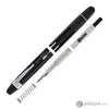 Nahvalur Eclipse Retractable Fountain Pen in Black with Silver Trim Fountain Pen