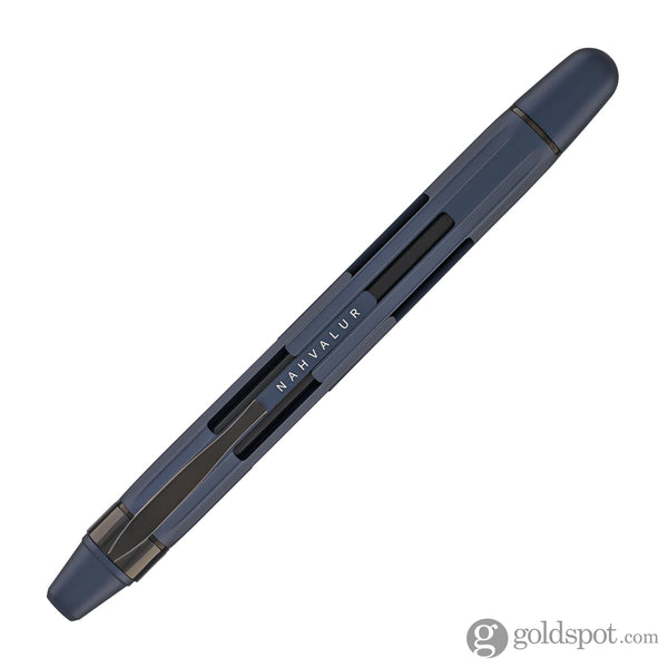 Nahvalur Eclipse Retractable Fountain Pen in Cobalt with Black Trim Fountain Pen