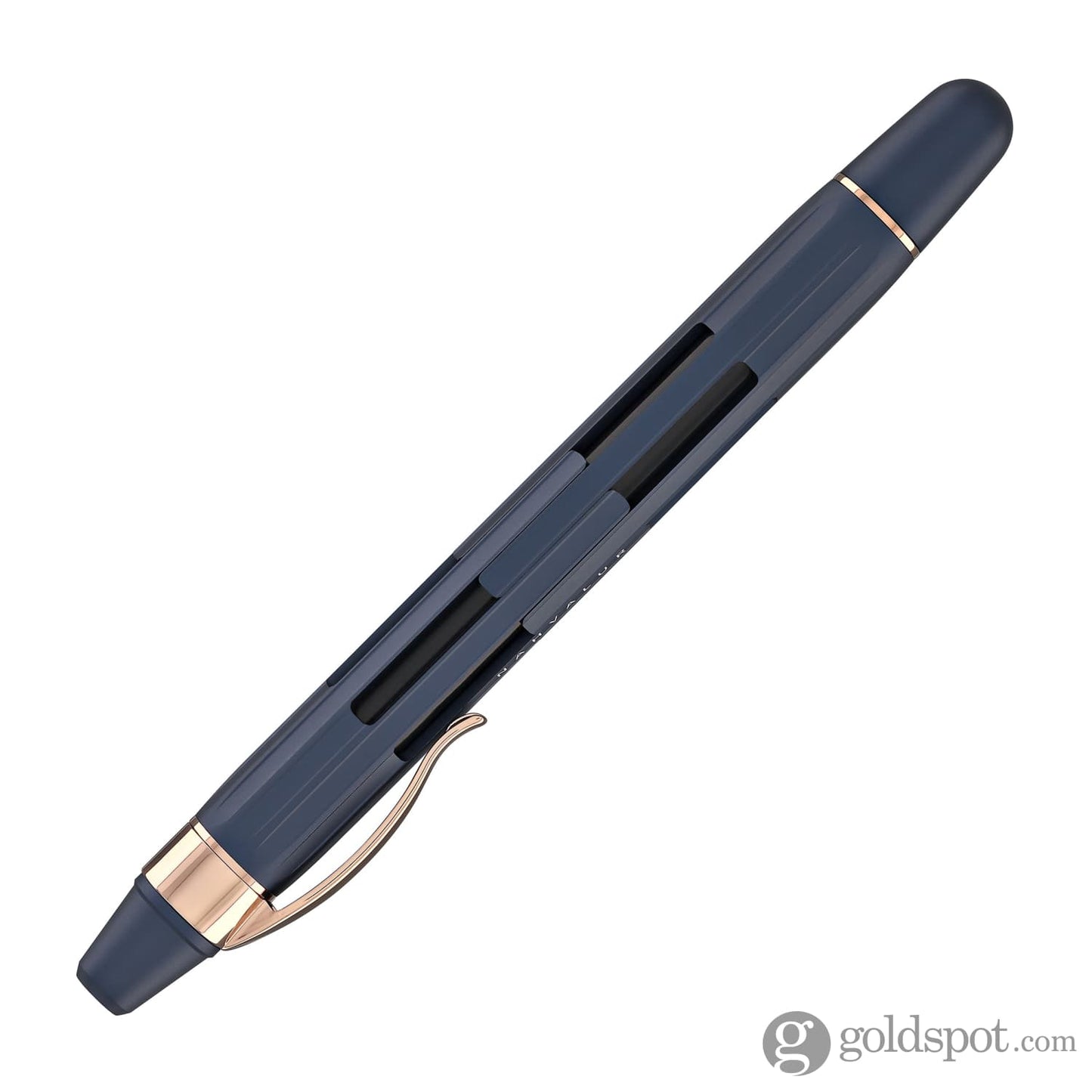 Nahvalur Eclipse Retractable Fountain Pen in Cobalt with Rose Gold Trim Fountain Pen