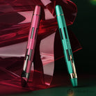 Nahvalur Eclipse Retractable Fountain Pen in Emerald with Gold Trim Fountain Pen