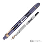 Nahvalur Eclipse Retractable Fountain Pen in Hepatizon with Rose Gold Trim Fountain Pen