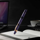 Nahvalur Eclipse Retractable Fountain Pen in Hepatizon with Rose Gold Trim Fountain Pen