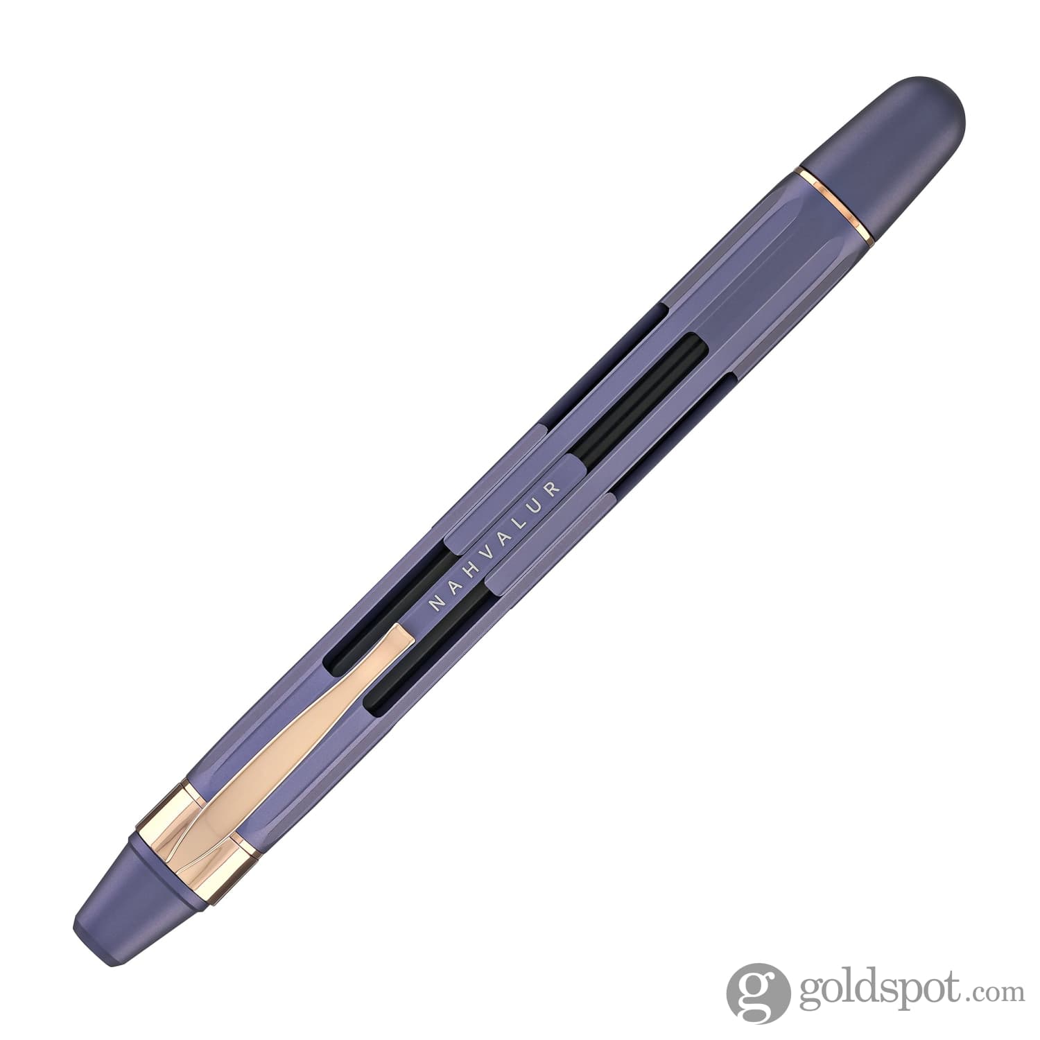 Nahvalur Eclipse Retractable Fountain Pen in Hepatizon with Rose