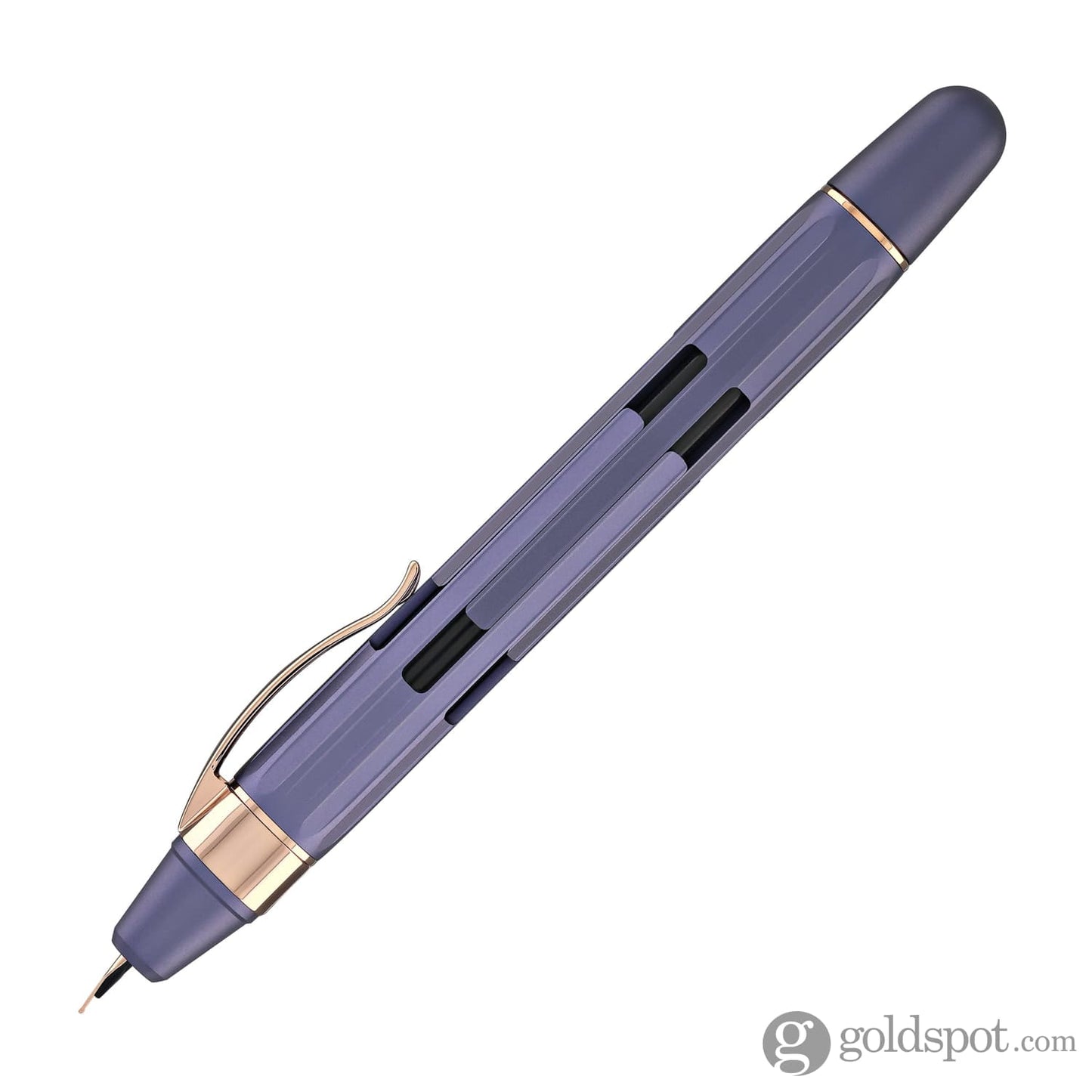 Nahvalur Eclipse Retractable Fountain Pen in Hepatizon with Rose Gold Trim Fountain Pen