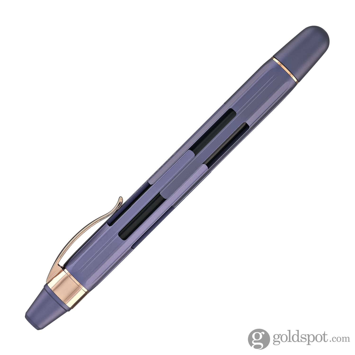 Nahvalur Eclipse Retractable Fountain Pen in Hepatizon with Rose