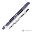Nahvalur Eclipse Retractable Fountain Pen in Hepatizon with Silver Trim Fountain Pen