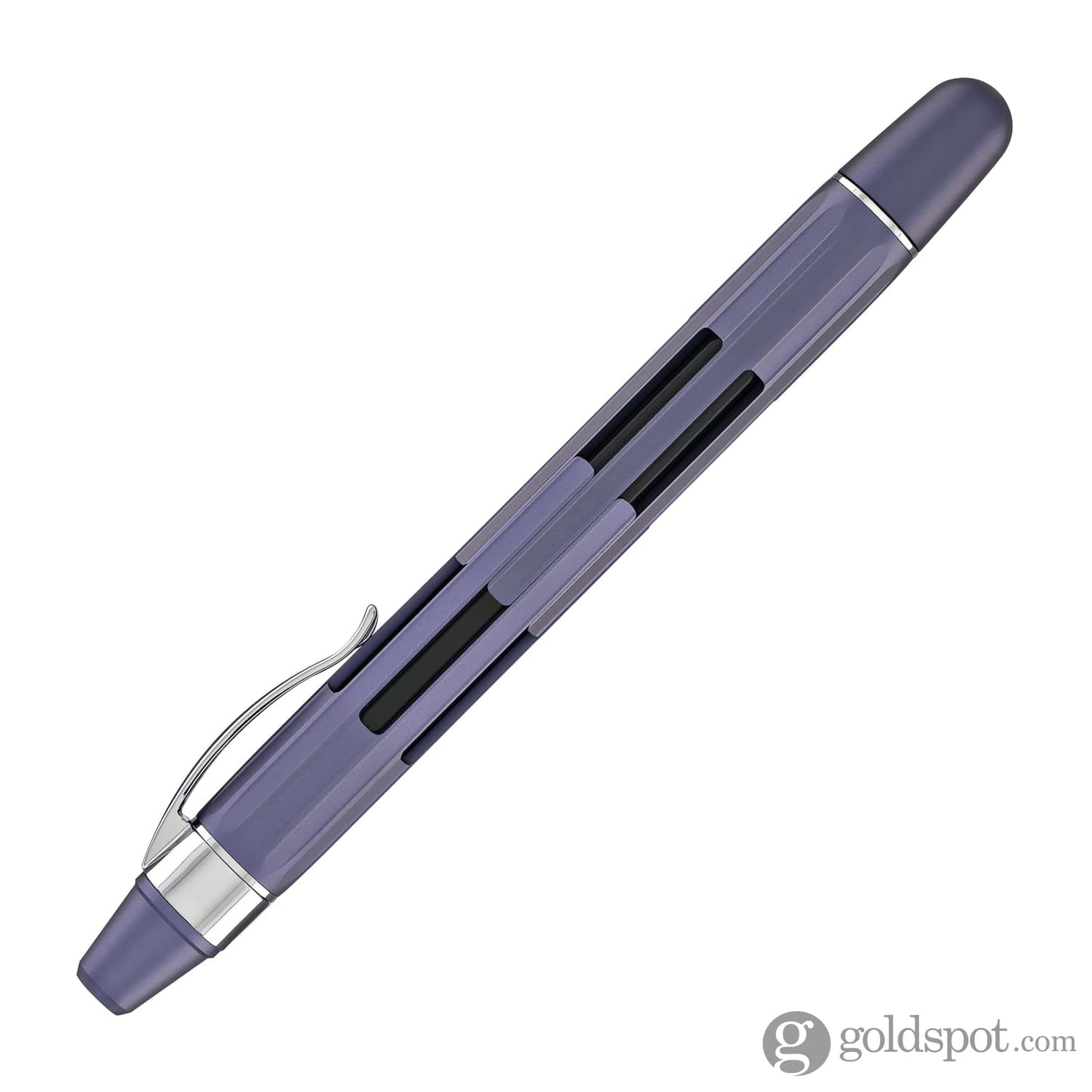 Nahvalur Eclipse Retractable Fountain Pen in Hepatizon with Silver Trim Fountain Pen