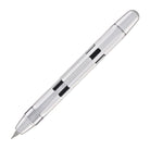 Nahvalur Eclipse Retractable Fountain Pen in Pure Silver Fountain Pen