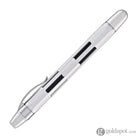 Nahvalur Eclipse Retractable Fountain Pen in Pure Silver Fountain Pen