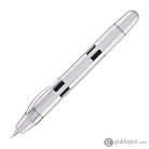 Nahvalur Eclipse Retractable Fountain Pen in Pure Silver Fountain Pen