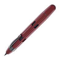 Nahvalur Eclipse Retractable Fountain Pen in Ruby with Black Trim